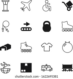 sport vector icon set such as: bodybuilding, carriage, jet, fashion, person, fit, pictogram, heavy, measurement, flying, commercial, disable, planet, icons, map, container, emergency, control