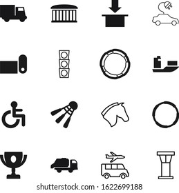 sport vector icon set such as: trash, knowledge, flight, aircraft, box, victory, pilates, road, stop, success, industry, fast, highway, eco, architecture, lifestyle, marine, semaphore, place, moving