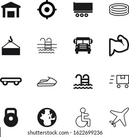 sport vector icon set such as: success, opportunity, container, boat, storage, front, parcel, handicapped, house, finance, invalid, break, person, trailer, circle, hospital, sphere, road, bus, map