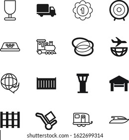 sport vector icon set such as: structure, fragile, old, badge, globe, real, global, hula, diet, hoop, technology, label, linear, camper, summer, caravan, glass, cruise, post, focus, jet, house