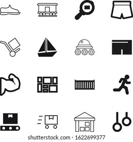 sport vector icon set such as: cardboard, snickers, planet, shoe, heavy, gymnastic, runner, logistics, import, robot, drawing, railway, trade, body, stock, research, bright, search, snikers, simple