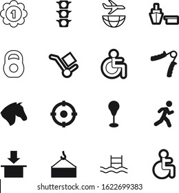 sport vector icon set such as: center, service, arm, home, freight, victory, globe, medal, commercial, bag, bodybuilding, mammal, runner, stop, boat, summer, market, trainer, mustang, iron, lift