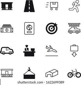 sport vector icon set such as: moving, water, performance, shipment, identity, steel, dart, building, street, field, summer, auto, shower, world, running, airplane, bike, cycle, path, document, break