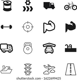 sport vector icon set such as: mountain, challenge, training, asphalt, factory, belt, dartboard, urban, protein, conveyor, whey, commercial, wing, color, courier, production, pool, moving, swim, grey