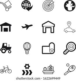 sport vector icon set such as: airplane, shopping, bike, agriculture, focus, terrorism, break, sale, exercise, planet, find, shiny, tourism, dart, pointer, target, goal, player, market, ball