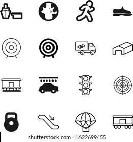 sport vector icon set such as: post, retail, stick, efficient, deliver, bodybuilding, muscle, athlete, parachute, falling, vintage, power, aim, information, map, stair, gumshoes, lift, perfect, track