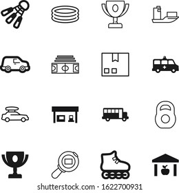 sport vector icon set such as: storage, field, gas, store, emergency, drive, post, image, ball, automobile, gift, mail, dumbbell, container, refueling, holiday, refuel, benzine, bodybuilding, trunk