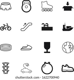 sport vector icon set such as: gray, image, knowledge, style, car, sphere, home, weight, outdoor, cycle, outline, highway, flag, delivery, broken, soccer, ski, event, equipment, mall, skating