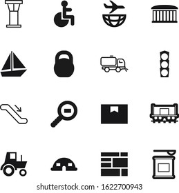 sport vector icon set such as: import, fly, sailboat, leisure, sea, lamp, clean, cardboard, technology, empty, button, pack, bus, station, asphalt, medical, order, nautical, person, machine, control