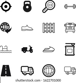 sport vector icon set such as: wide, freight, magnifying, pool, network, finance, search, sneaker, sports, jar, whey, leisure, measurement, wooden, roadside, dumbell, gainer, stop, hand, glass, sale