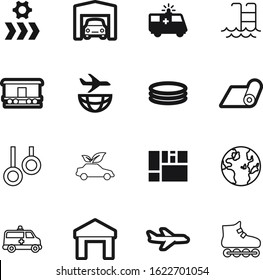 sport vector icon set such as: estate, rail, modern, train, railroad, fuel, set, paper, rings, sea, bio, conservation, relaxation, delivery, store, spa, nature, jet, inflatable, swim, railway