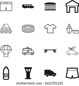 sport vector icon set such as: lunar, clinic, inflatable, t-shirt, store, set, parachute, soda, cosmos, life, rover, commercial, storage, port, leaf, police, star, nature, green, moon, warehouse