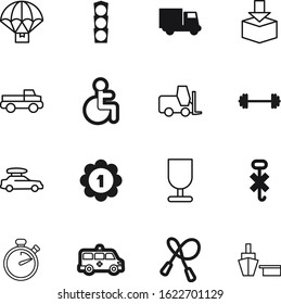 sport vector icon set such as: elements, speed, side, urban, weight, measurement, baggage, game, disable, industrial, countdown, bodybuilding, competition, rack, invalid, workout, strength, stopwatch