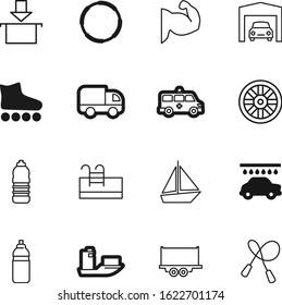 sport vector icon set such as: speed, tourism, arrow, vessel, garage, skate, equipment, profile, child, market, caravan, lifestyle, training, hula, shiny, skates, top, rustic, fishing, gift, antique