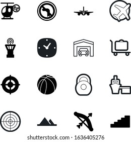 sport vector icon set such as: industry, iron, kilogram, suitcase, house, arrows, hour, car, industrial, time, harbor, kilo, watch, minute, airplane, road, collection, team, market, cart, case, crane