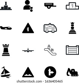 sport vector icon set such as: cartoon, stair, collection, delivery, cardboard, sports, propeller, container, industrial, heavy, rescue, cockpit, smart, bulldozer, aid, person, information, child