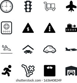 sport vector icon set such as: id, watch, countdown, identity, free, driving, landing, vacation, lanes, male, fragile, propeller, regulation, carton, fast, guidance, truck, jet, foot, scale, arrow