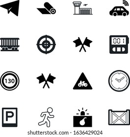 sport vector icon set such as: stopwatch, border, goal, internet, weapon, place, training, opportunity, second, motorcycle, passenger, start, entrance, park, run, loading, parking, chronometer, port