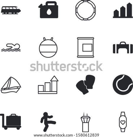 sport vector icon set such as: town, collection, tournament, sailing, gas, diesel, terminal, protection, gymnastic, suitcase, stretch, funnel, aerodrome, aerobic, streching, airplane, track, fuel