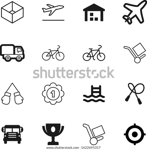 sport vector icon set such as: commercial,\
equipment, off, silver, event, aviation, drive, art, lorry, target,\
metal, journey, object, opportunity, fight, wheelbarrow, take, up,\
jet, square, fast