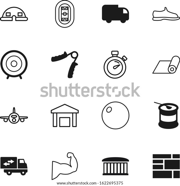 sport vector icon set such as: public,\
opportunity, dome, shipment, chronometer, terminal, fashion,\
warehouse, snikers, long, export, outline, trainer, big, air,\
stock, relocation,\
deadline