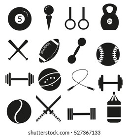 Sport vector icons.