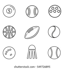 Sport vector icons.