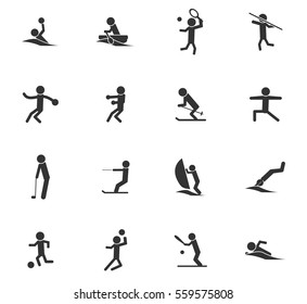 sport vector icons for user interface design