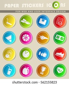 sport vector icons for user interface design