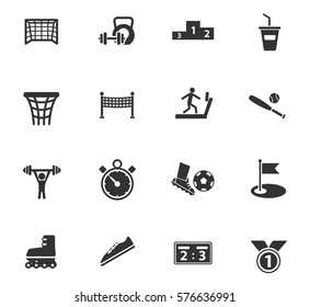 sport vector icons for user interface design