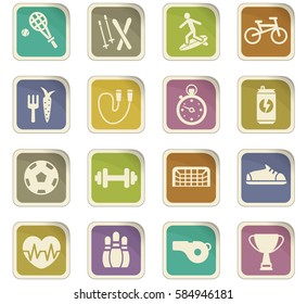 sport vector icons for user interface design