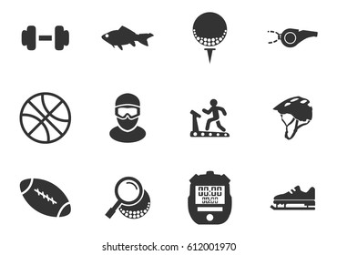 Sport vector icons for user interface design