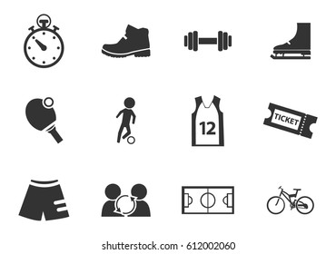 Sport vector icons for user interface design