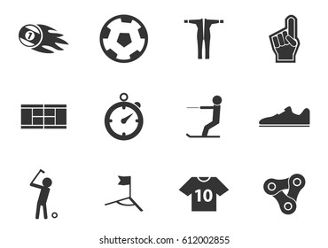Sport vector icons for user interface design