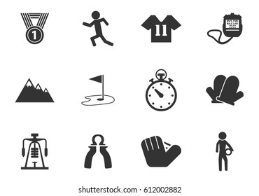 Sport vector icons for user interface design