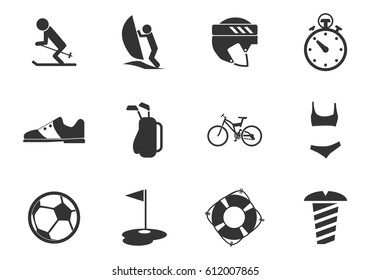 Sport vector icons for user interface design