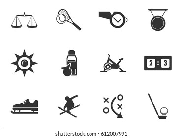Sport vector icons for user interface design