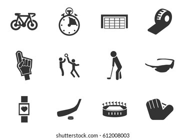 Sport vector icons for user interface design