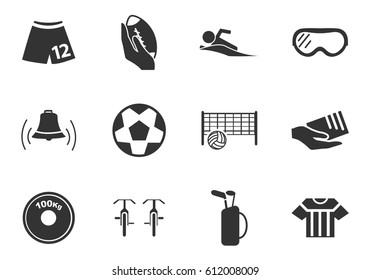 Sport vector icons for user interface design