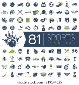 Sport vector icons for web and mobile.