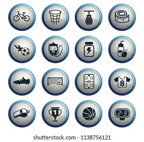 sport vector icons for web and user interface design