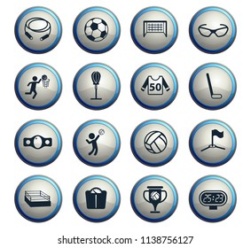 sport vector icons for web and user interface design