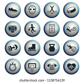 sport vector icons for web and user interface design