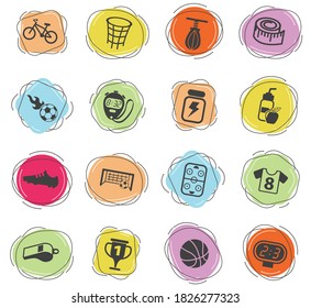 sport vector icons for web and user interface design