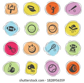 sport vector icons for web and user interface design