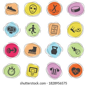sport vector icons for web and user interface design