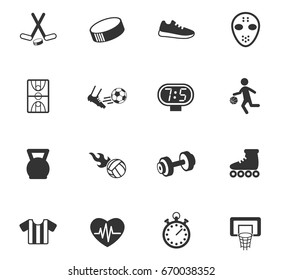 sport vector icons for web and user interface design