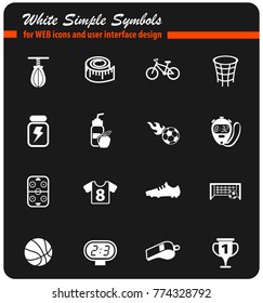 sport vector icons for web and user interface design