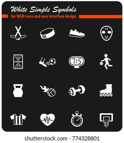 sport vector icons for web and user interface design