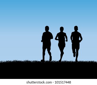 Ilustración vectorial deportiva
